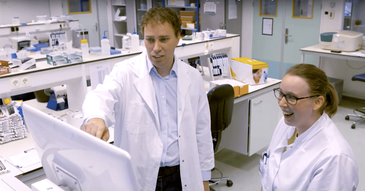 David in the lab